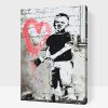 Malování podle čísel - Banksy - Chlapec