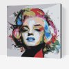 Malování podle čísel - Marilyn Monroe barevný portrét