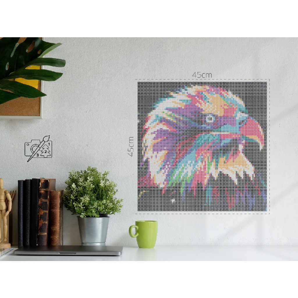 Zažehľovacie korálky – Farebný orol