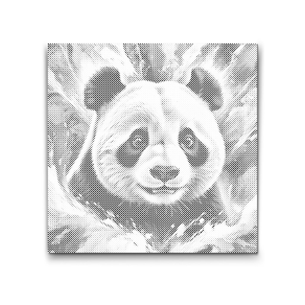 M2_Bodkovanie_-_Panda_v_odtieňoch_tyrkysovej_a_oranžovej