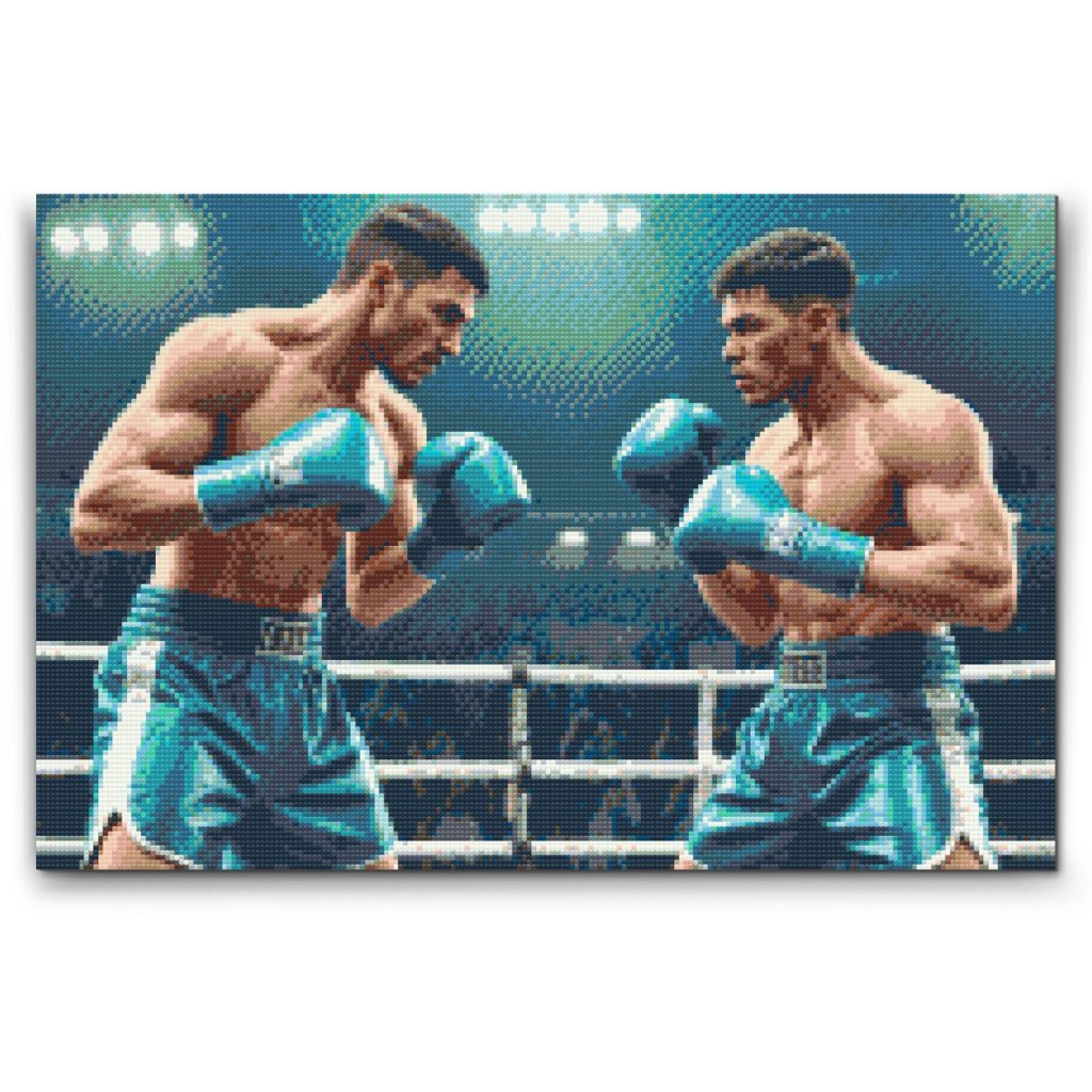 M2_Diamantové_maľovanie_-_Boxeri_pri_zápase