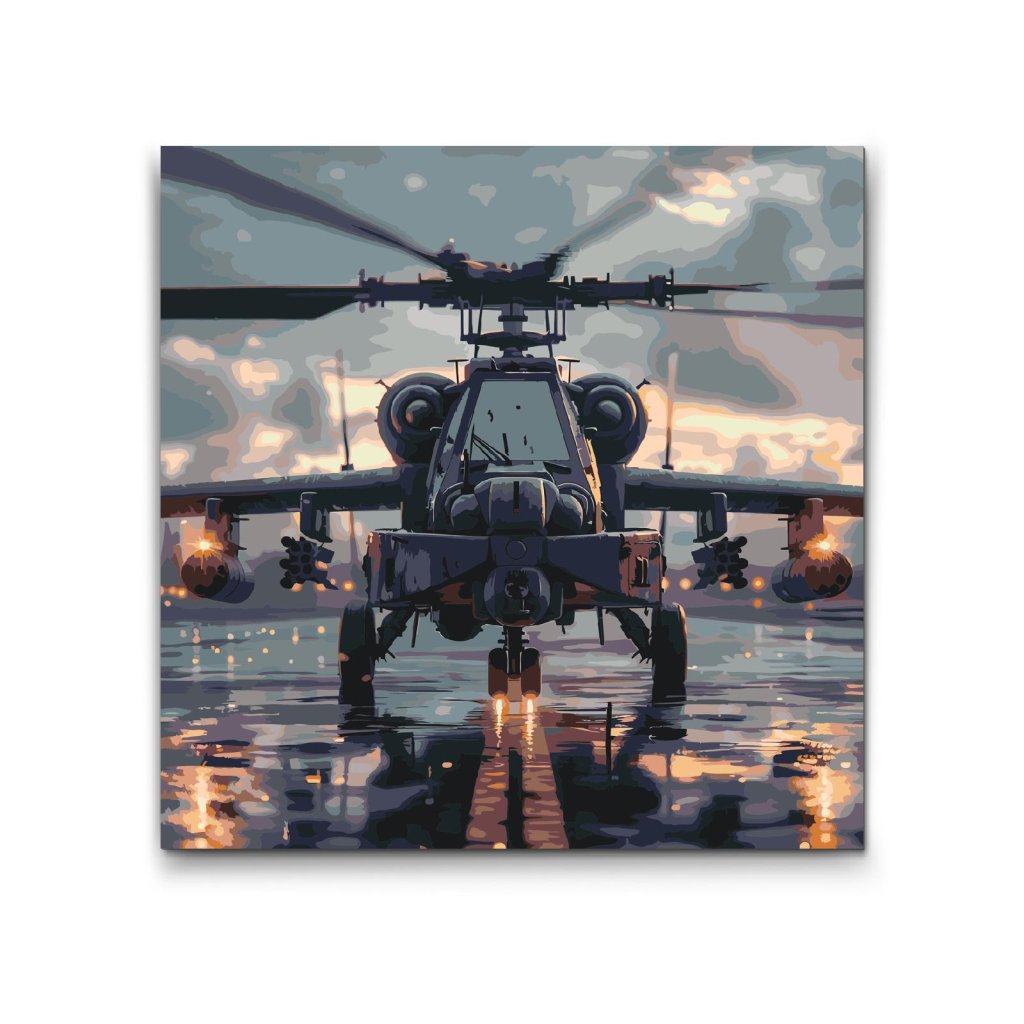 M2_Maľovanie_podľa_čísiel_-_Vojenská_helikoptéra