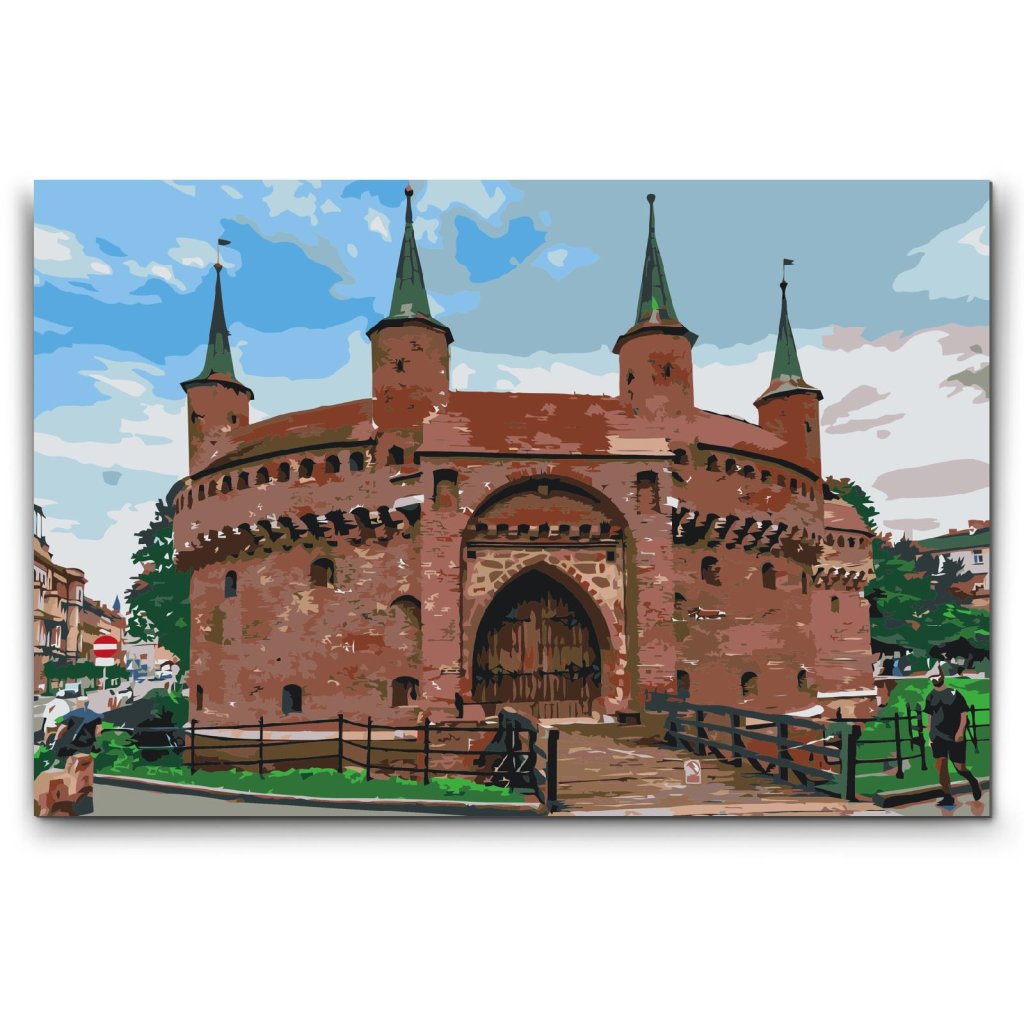 Malovanie_podla_cisiel_Barbakan_-_Polsko_M2