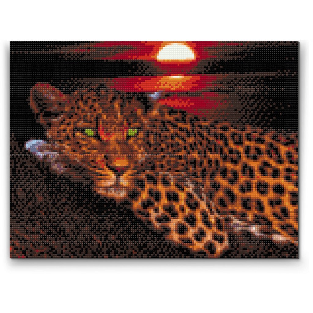 Diamantovanie podľa čísiel - Leopard
