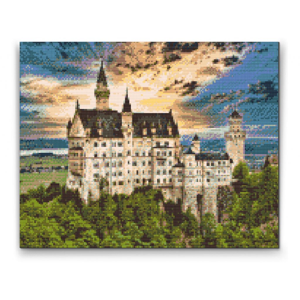 Diamantovanie podľa čísiel - Zámok Neuschwanstein