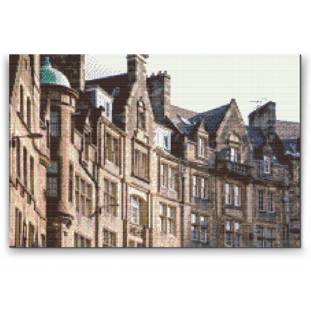 Diamantovanie podľa čísiel - Domy v Edinburghu