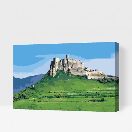 Maľovanie podľa čísiel - Spišský hrad