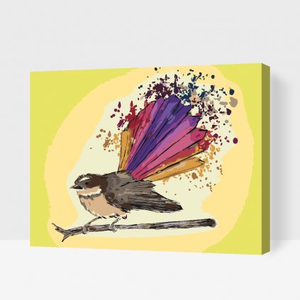 Maľovanie podľa čísiel - Kúzelný vták