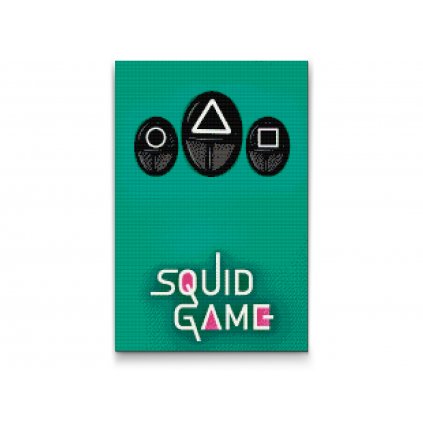 Diamantovanie podľa čísiel - Squid game - symboly 2