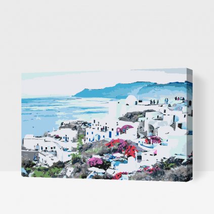 Maľovanie podľa čísiel - Santorini