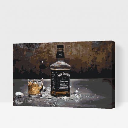 Malování podle čísel - Jack Daniels whisky