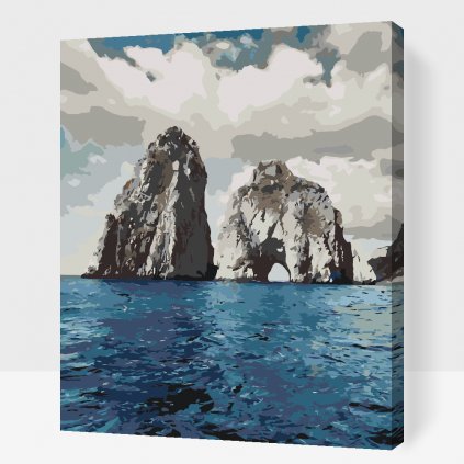 Malování podle čísel - Ostrov Capri, Taliansko