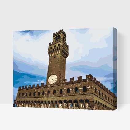 Malování podle čísel - Uffizi veža Taliansko