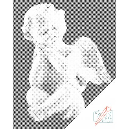 Bodkovanie - Anjel, symbol neba