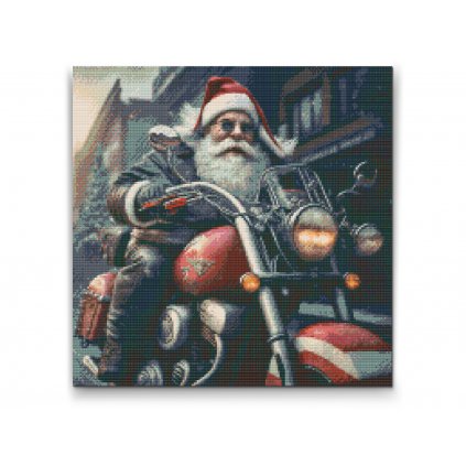 Diamantovanie podľa čísiel - Moderný Santa