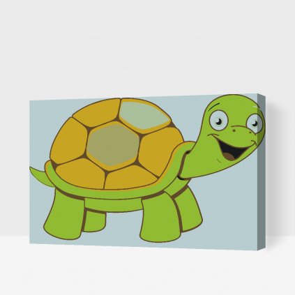 Maľovanie podľa čísiel - Pani korytnačka