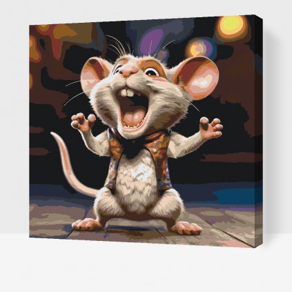 Malování podle čísel - Křičící myška