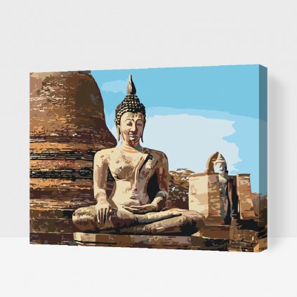 Maľovanie podľa čísiel - Socha Budhy