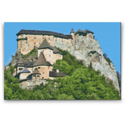 Diamantové malování - Oravský hrad