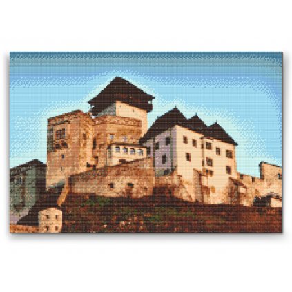 Diamantové malování - Trenčínský hrad