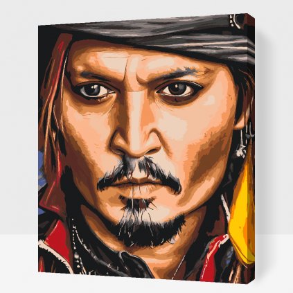 Malování podle čísel - Johny Depp 3