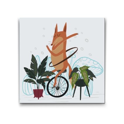 M2_Maľovanie_podľa_čísiel_-_Ilustrácia_-_Líška_na_jednokolke