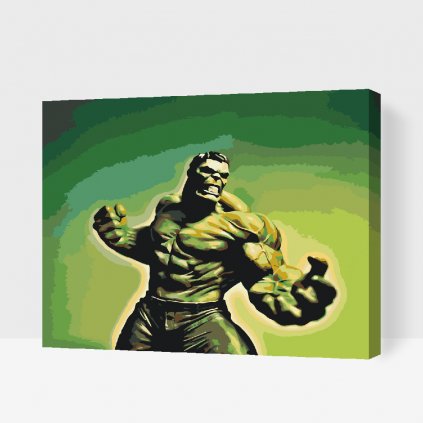 Maľovanie podľa čísiel - Hulk