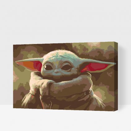 Maľovanie podľa čísiel - Baby Yoda