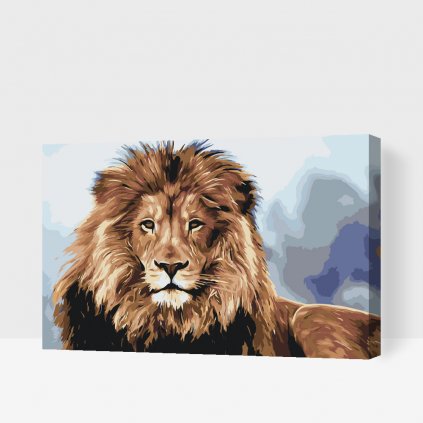 Maľovanie podľa čísiel - Lev, kráľ zvierat