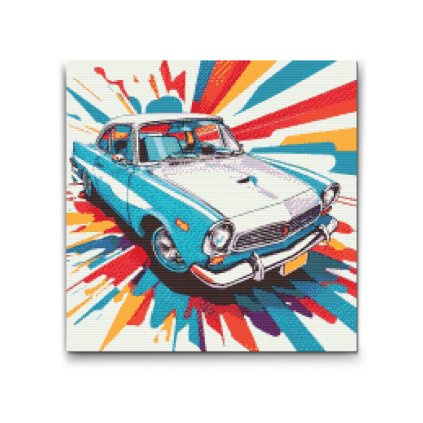 Diamantove_malovanie_Pop_art_-_Modre_auto_M2