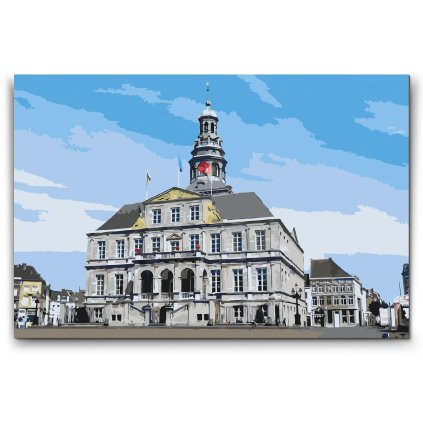 Malovanie_podla_cisiel_Radnica_Maastricht_-_Holandsko_M2
