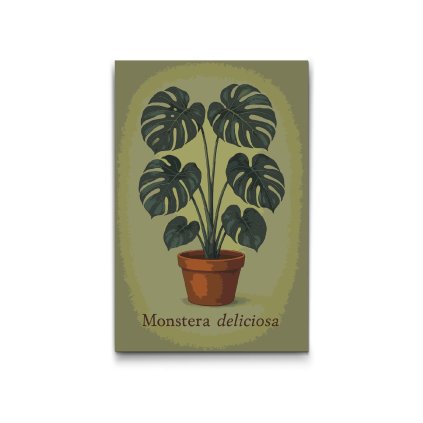 Malovanie_podla_cisiel_Monstera_deliciosa_M2