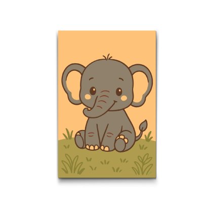 Malovanie_podla_cisiel_Slonica_na_luke_M2