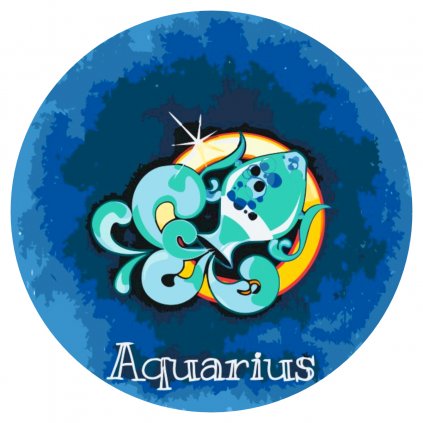 Maľovanie podľa čísiel - Vodnár/Aquarius