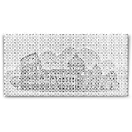 Bodkovanie_Kresba_Kolosea,_Taliansko_M2