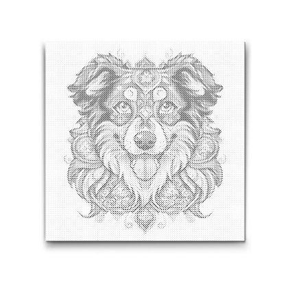 Bodkovanie_Mandala_Pes_Australsky_ovciak_M2