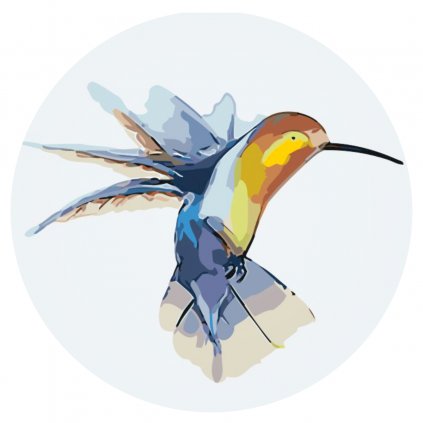 Maľovanie podľa čísiel - Kolibrík