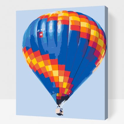 Maľovanie podľa čísiel - Horkovzdušný balón