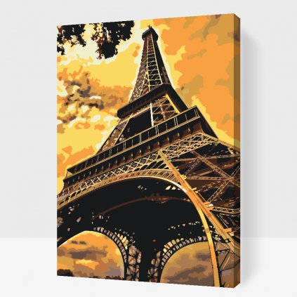 Maľovanie podľa čísiel - Eiffelova veža 2