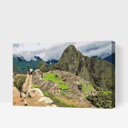Maľovanie podľa čísiel - Machu Picchu