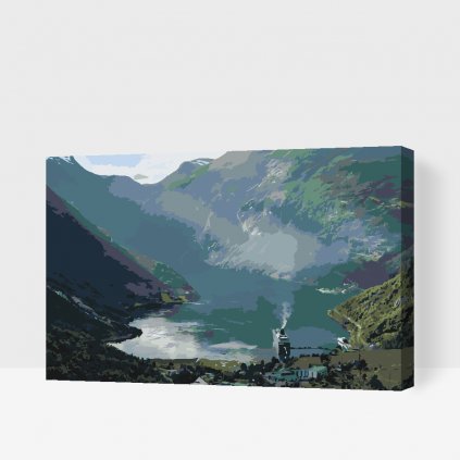 Maľovanie podľa čísiel - Geirangerfjord, Nórsko