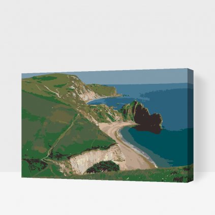 Maľovanie podľa čísiel - Pobrežie Dorset