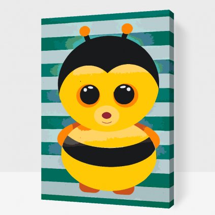 Maľovanie podľa čísiel - Včielka z plagátu