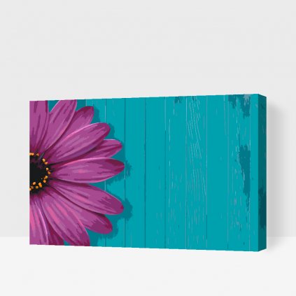 Maľovanie podľa čísiel - Fialová gerbera