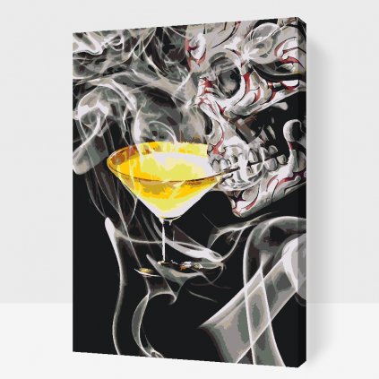 Maľovanie podľa čísiel - Smrtiace martini