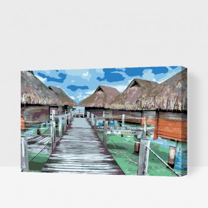 Maľovanie podľa čísiel - Bora Bora