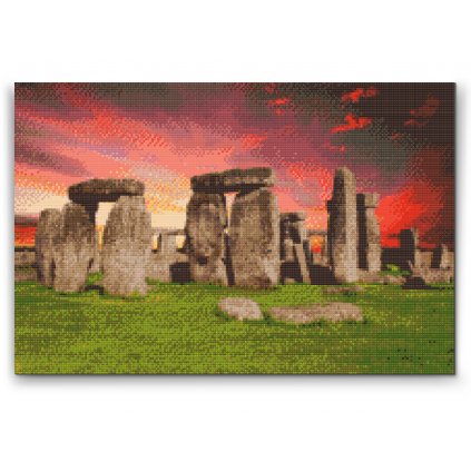 Diamantovanie podľa čísiel - Stonehenge