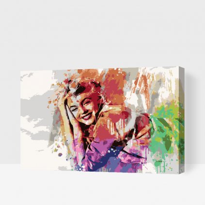 Maľovanie podľa čísiel - Marilyn Monroe vo farbách