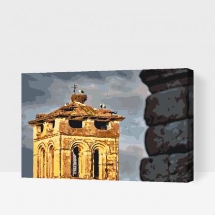 Maľovanie podľa čísiel - Opustená veža