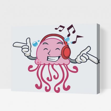 Maľovanie podľa čísiel - DJ medúza